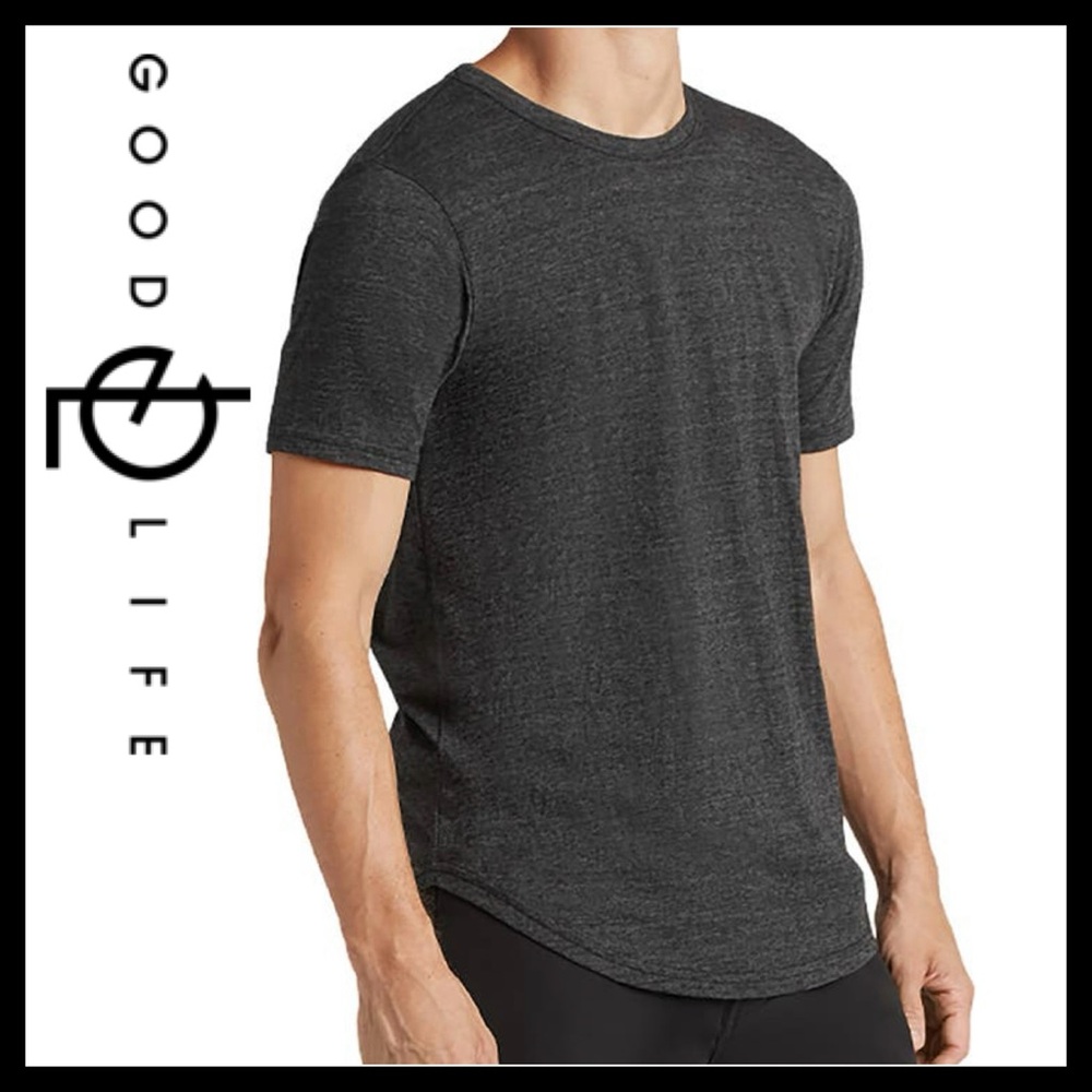 GoodLife Men’s Tri-Blend Scallop Crewneck T-Shirt Size (XXL) NEW with Tags